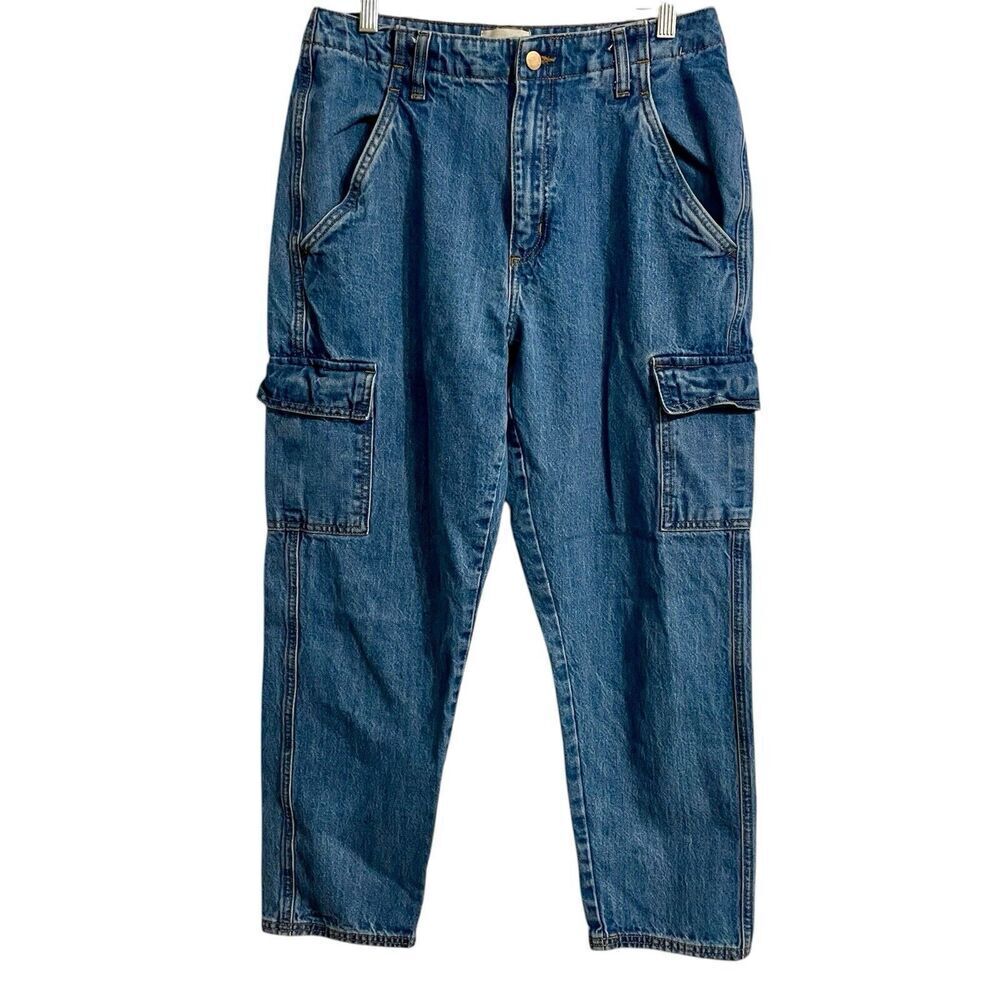 Universal Thread Jeans Womens 8 Reg Boyfriend Cotton Cargo Cropped High …
